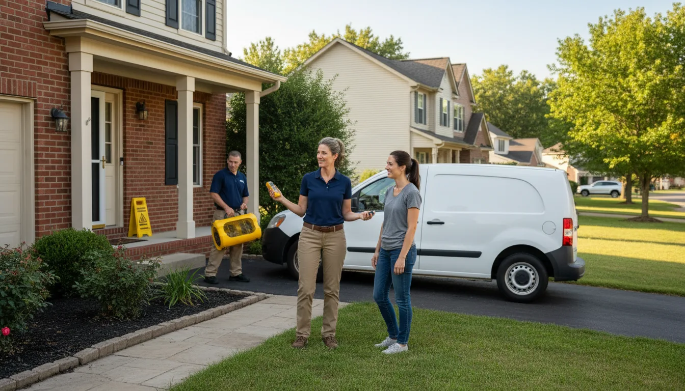Residential water damage restoration in Pearblossom, CA